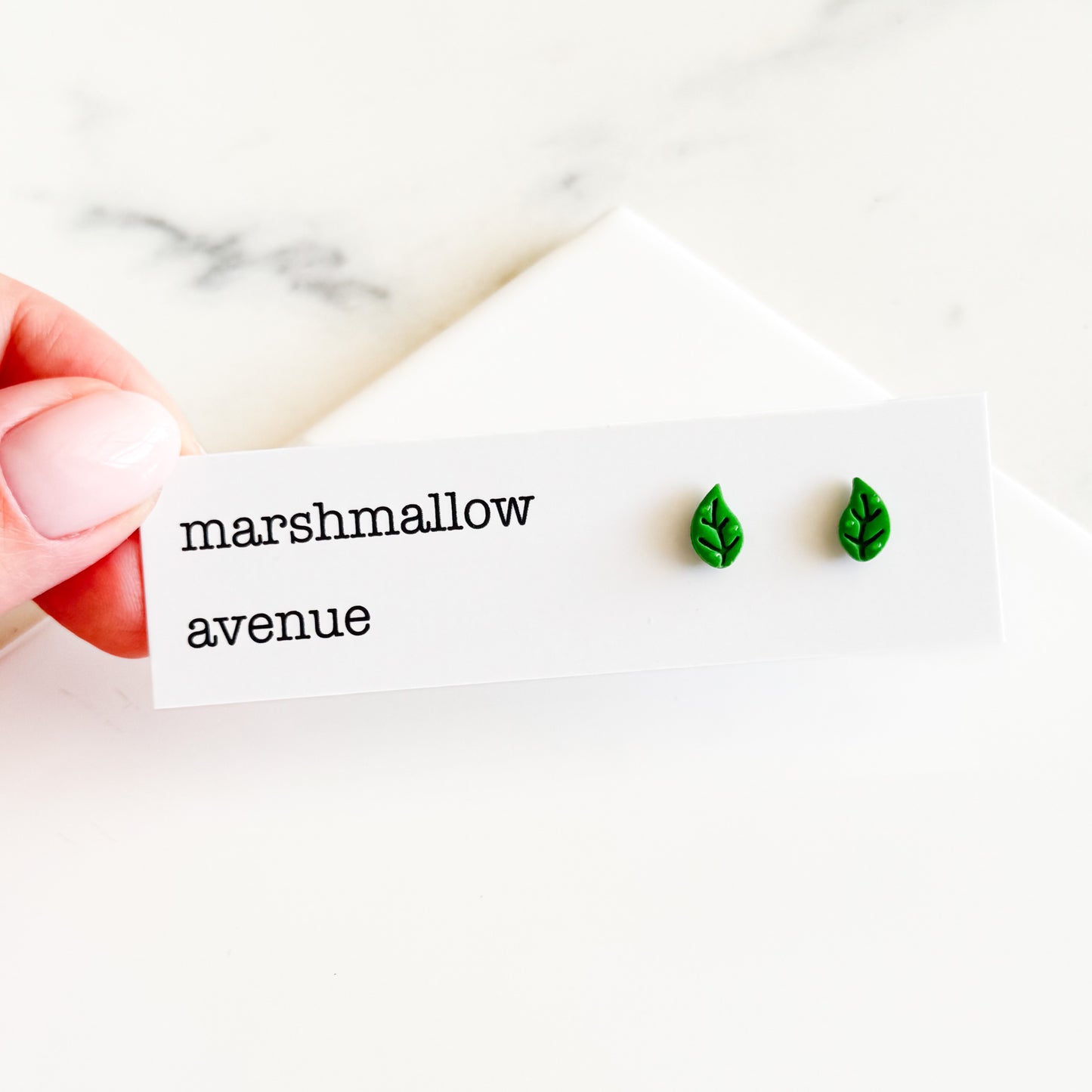Dew Drop Leaf Studs