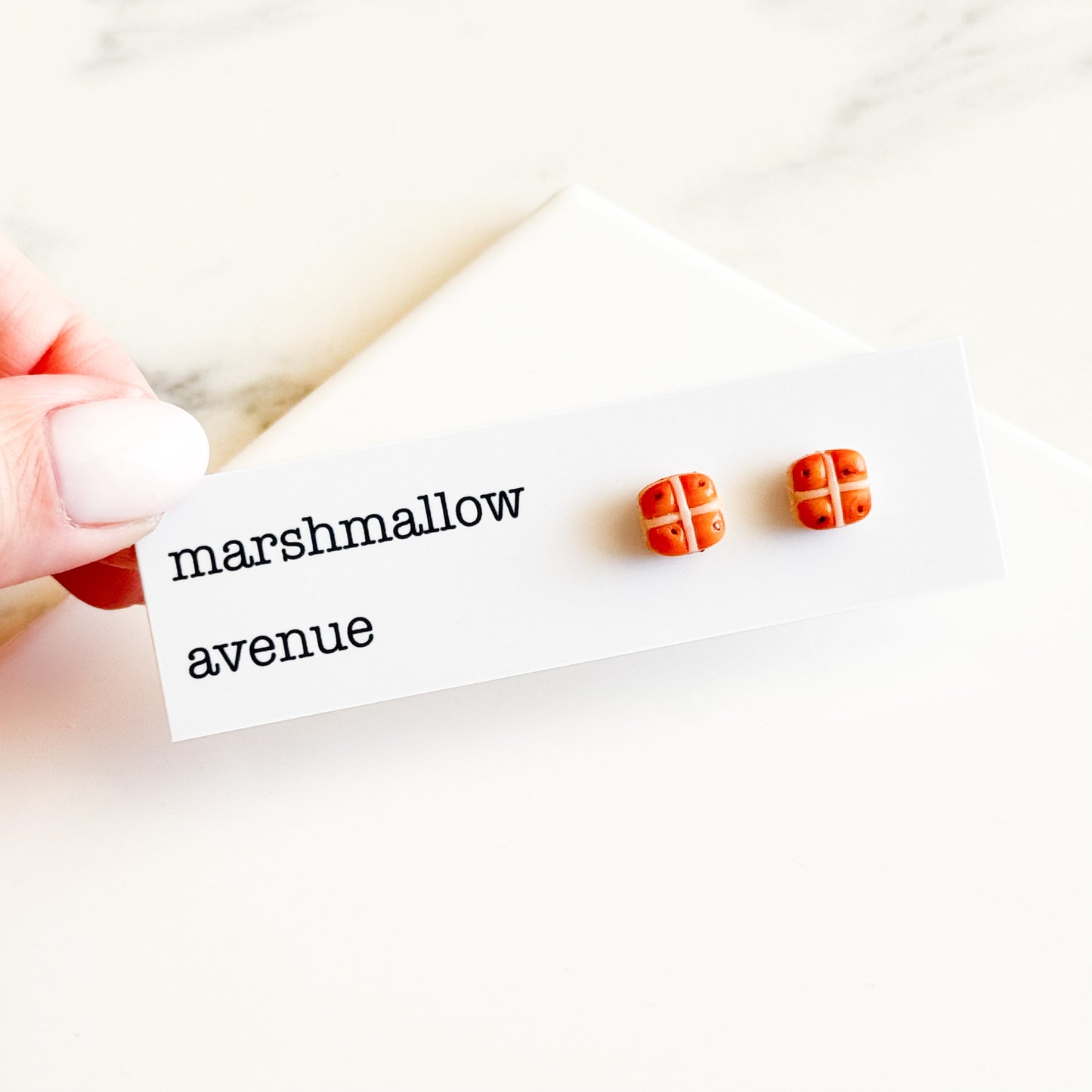 Hot Cross Bun Studs