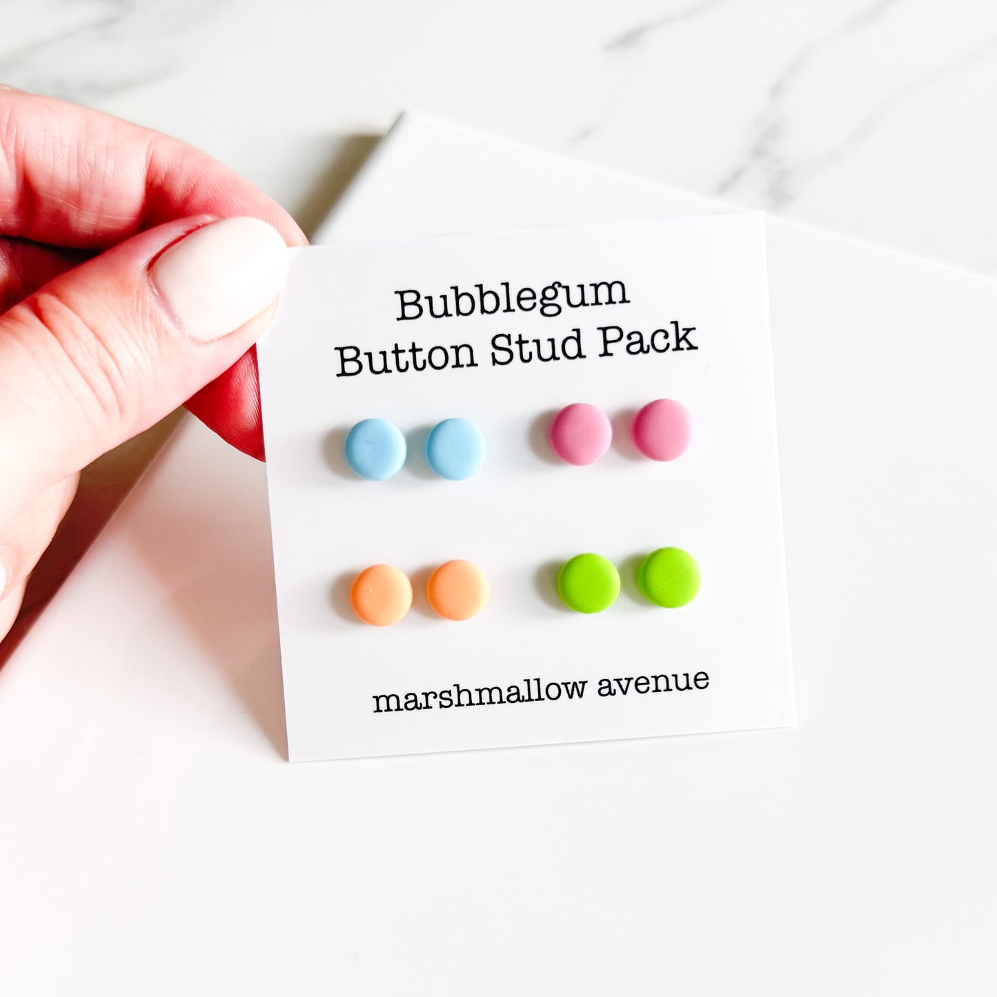 Bubblegum Button Stud Pack
