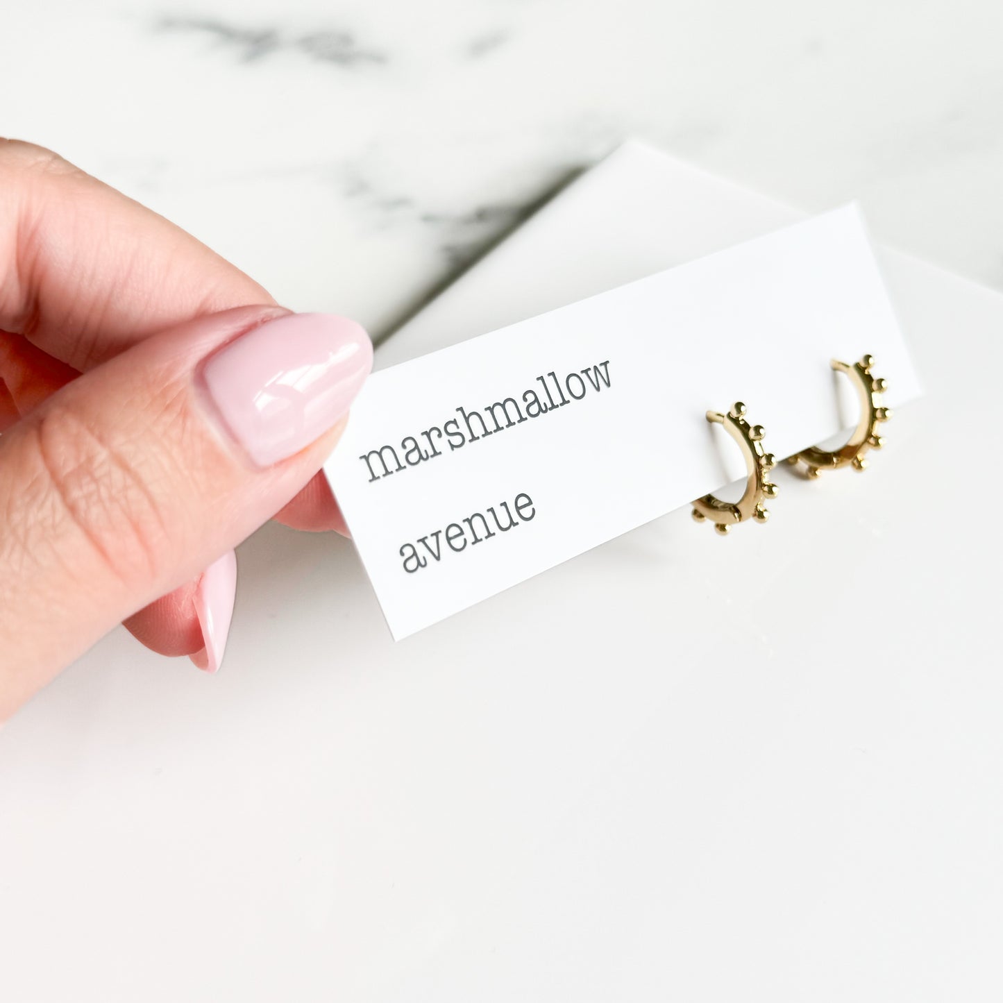 Gold Plated Boobly Hoop Huggies