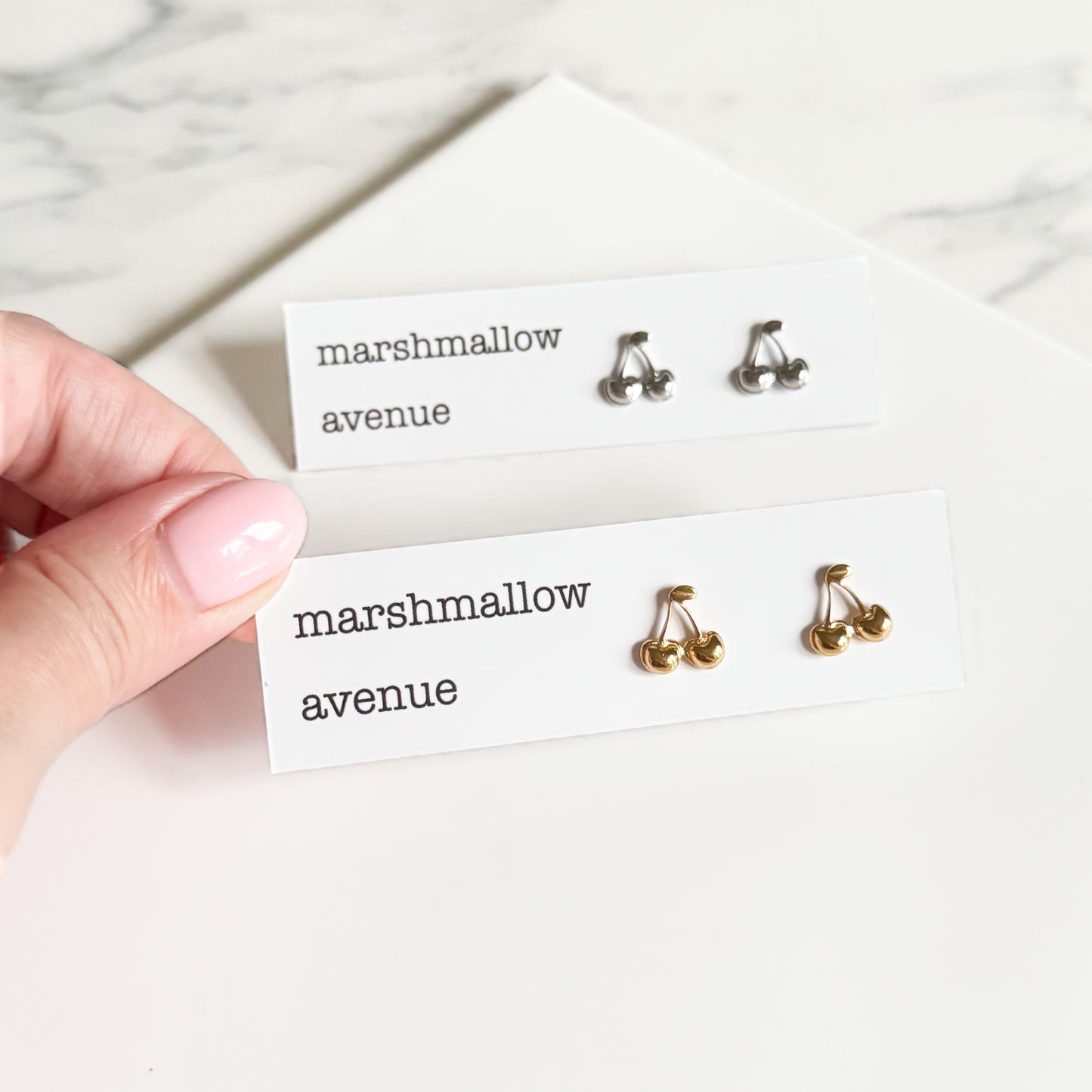 Plated Cherry Studs