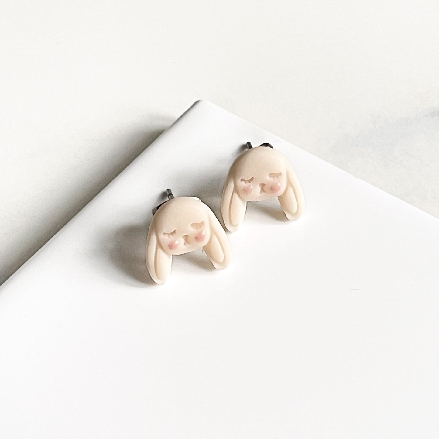 Sleepy Bunny Studs