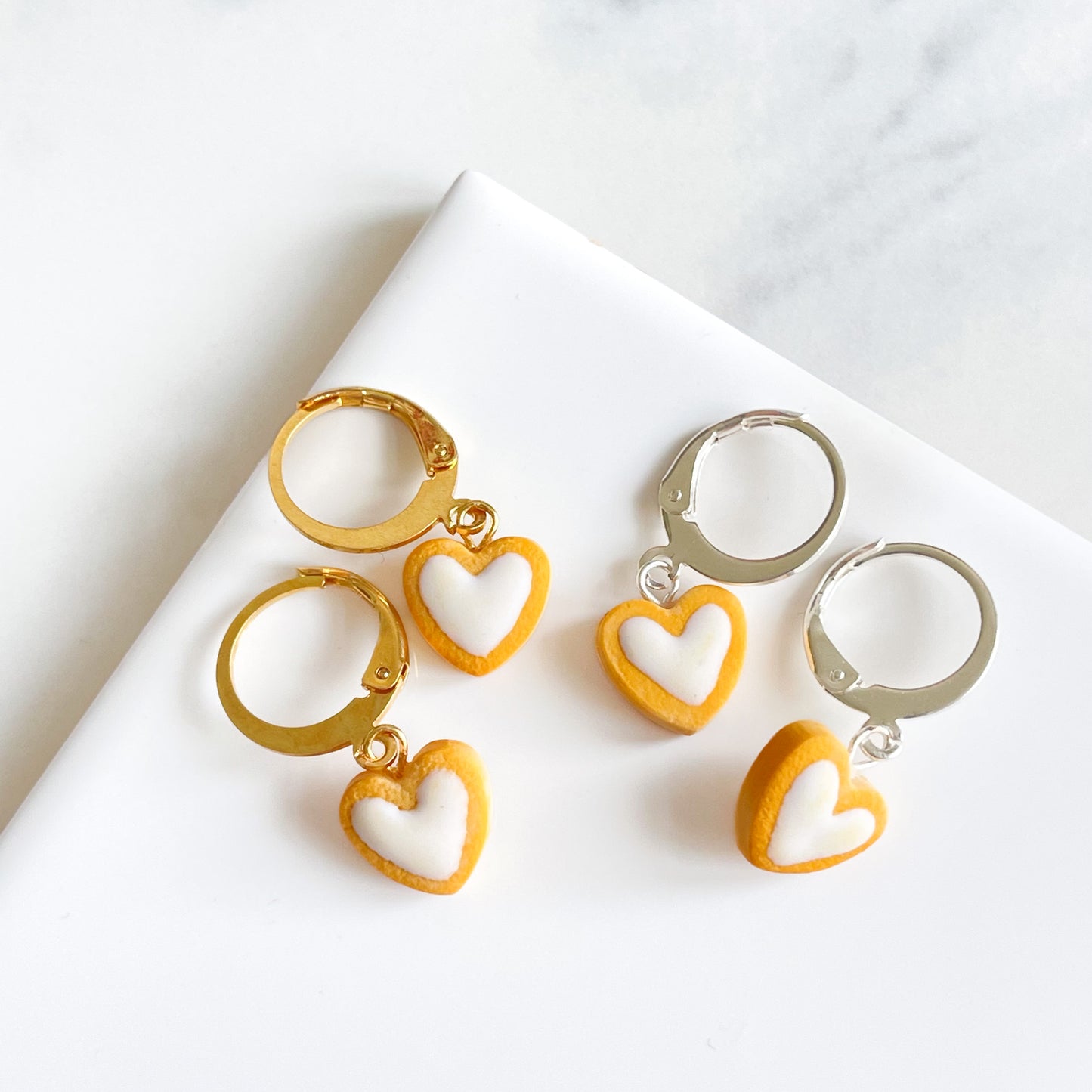 White Heart Sugar Cookie Huggies