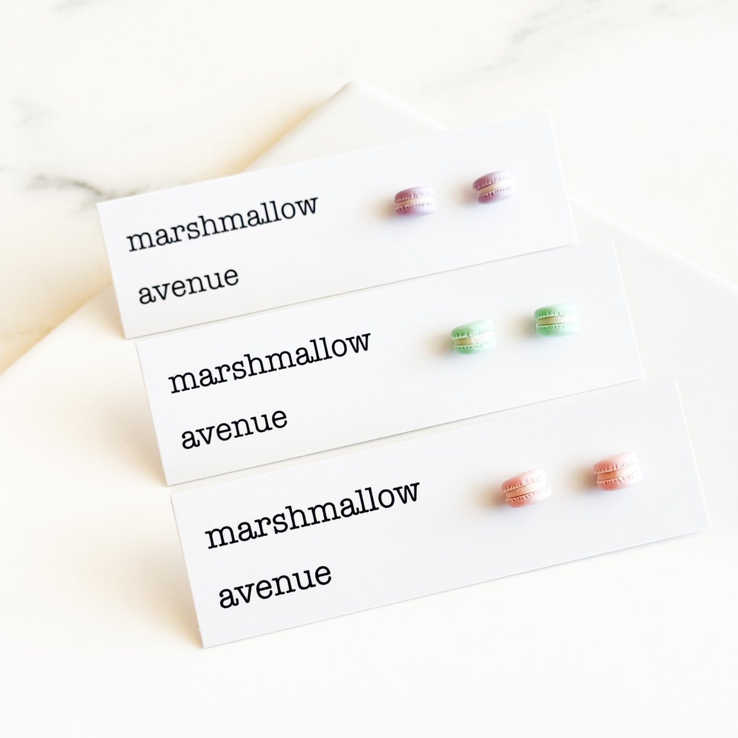Pastel Macaroon Studs