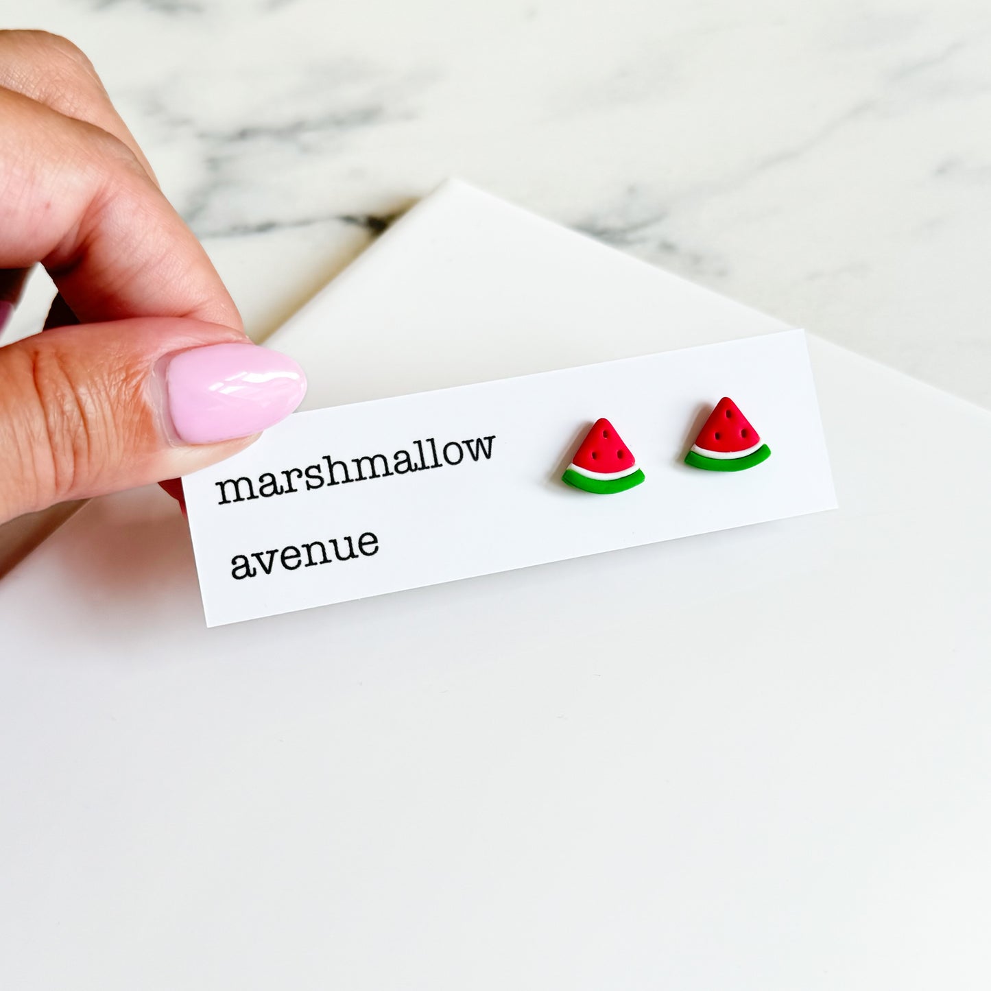 Watermelon Wedge Studs