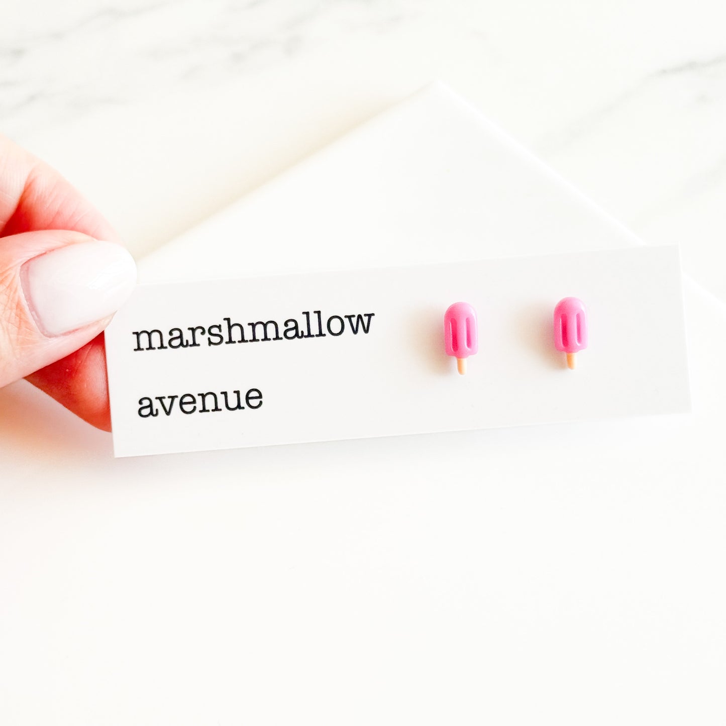 Pink Ice Lolly Studs