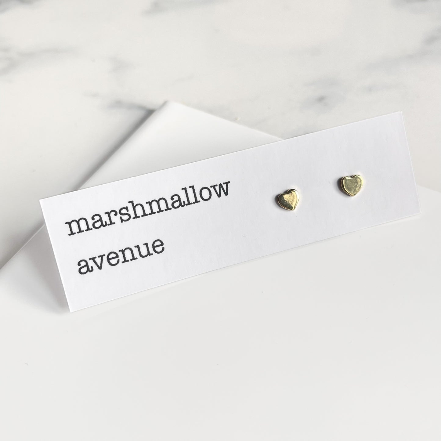 Gold Plated Mini Heart Studs