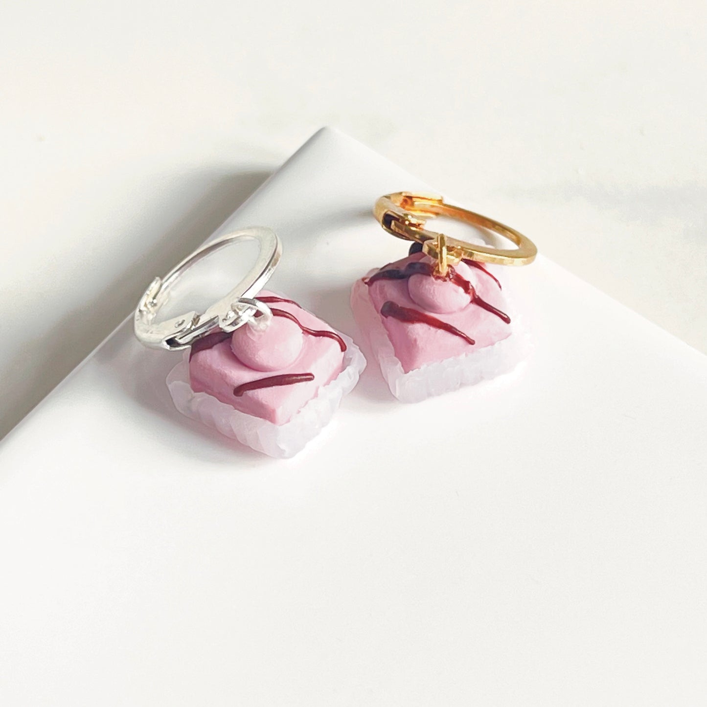 Pink & Chocolate Fondant Fancies Huggies