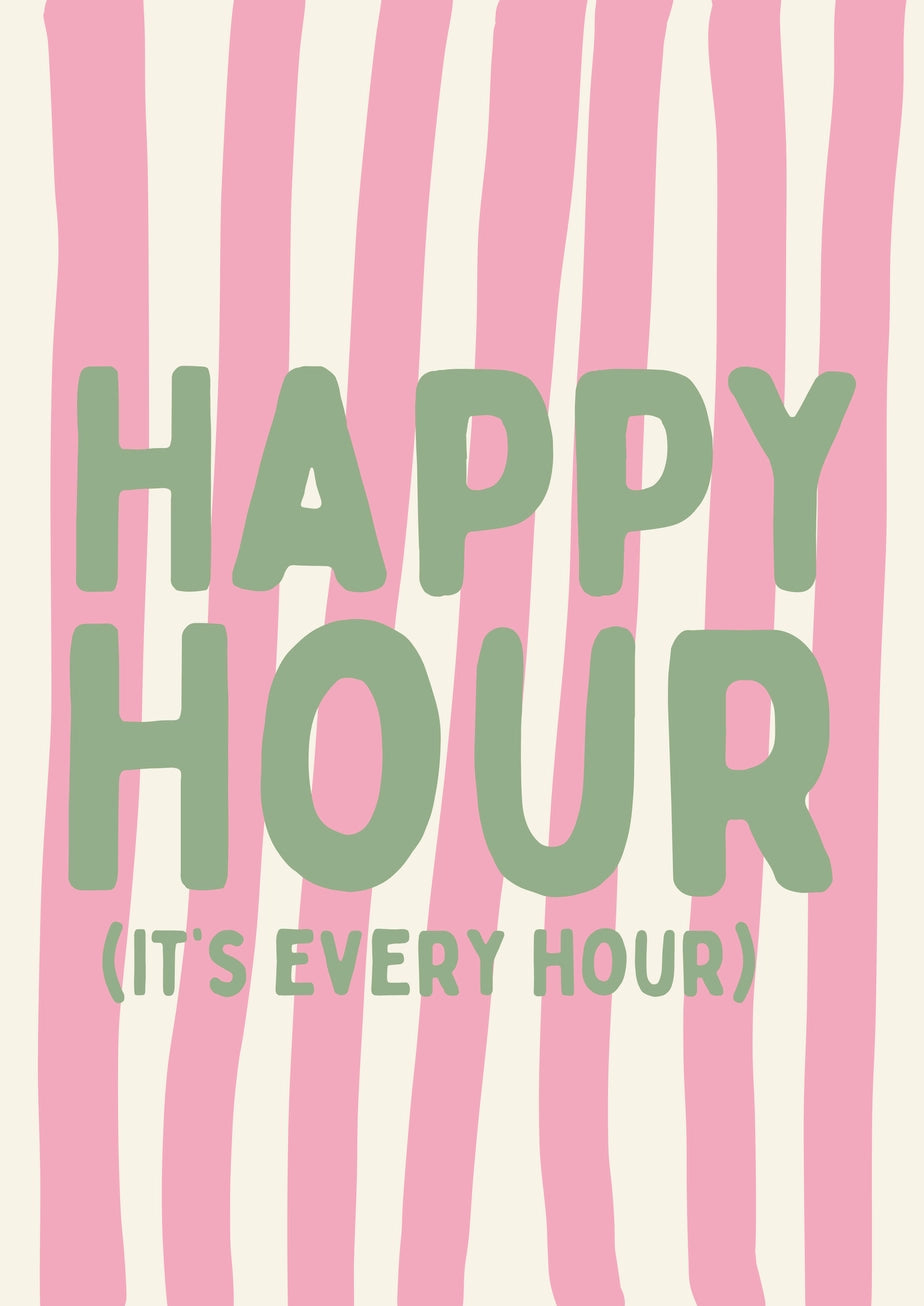 HAPPY HOUR A4 PRINT