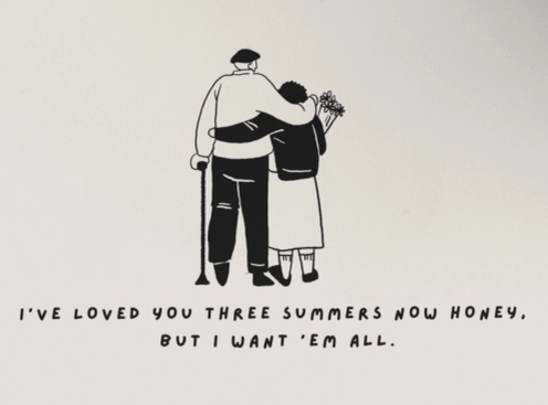 LOVED YOU THREE SUMMERS CARD