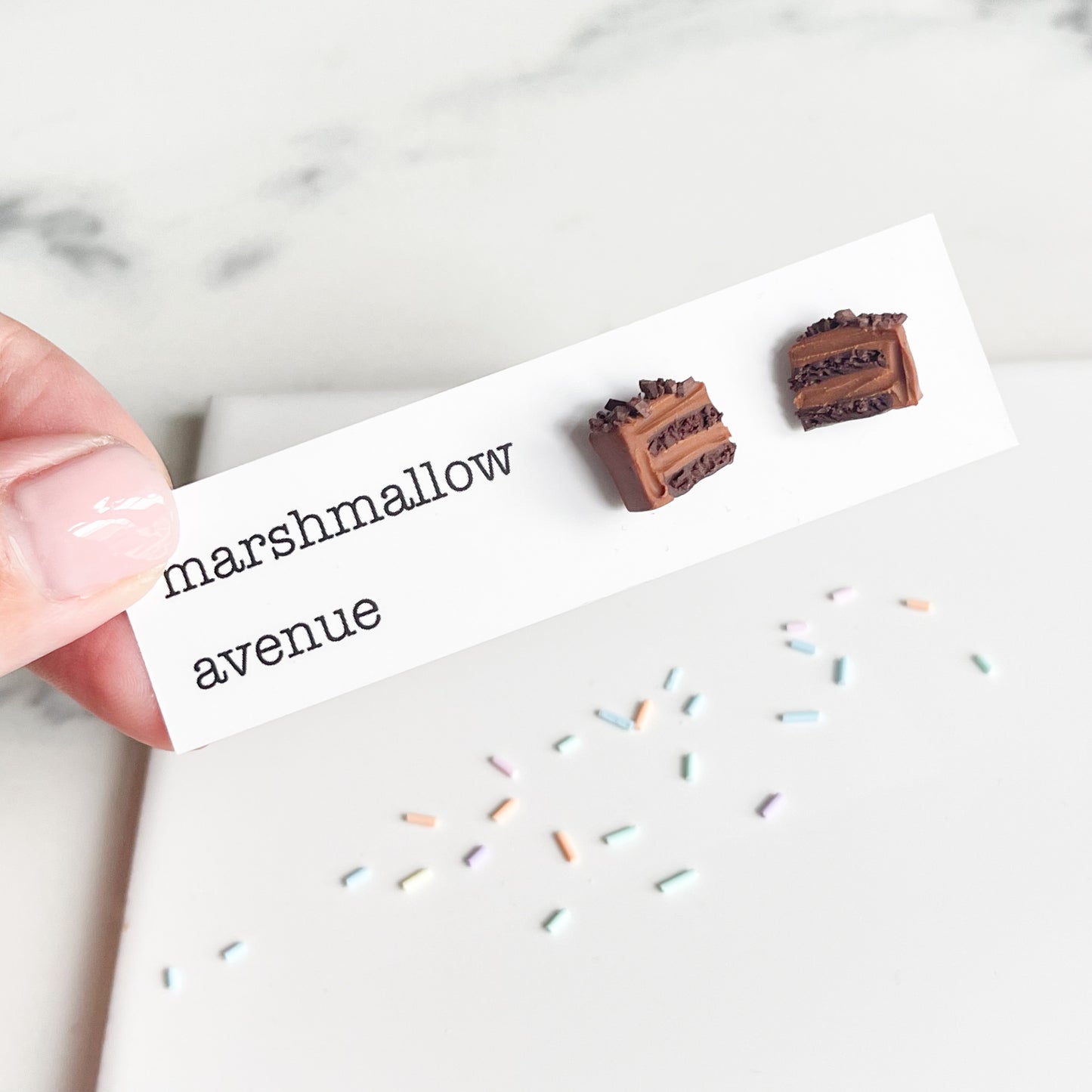 Chocolate Fudge Cake Slice Studs