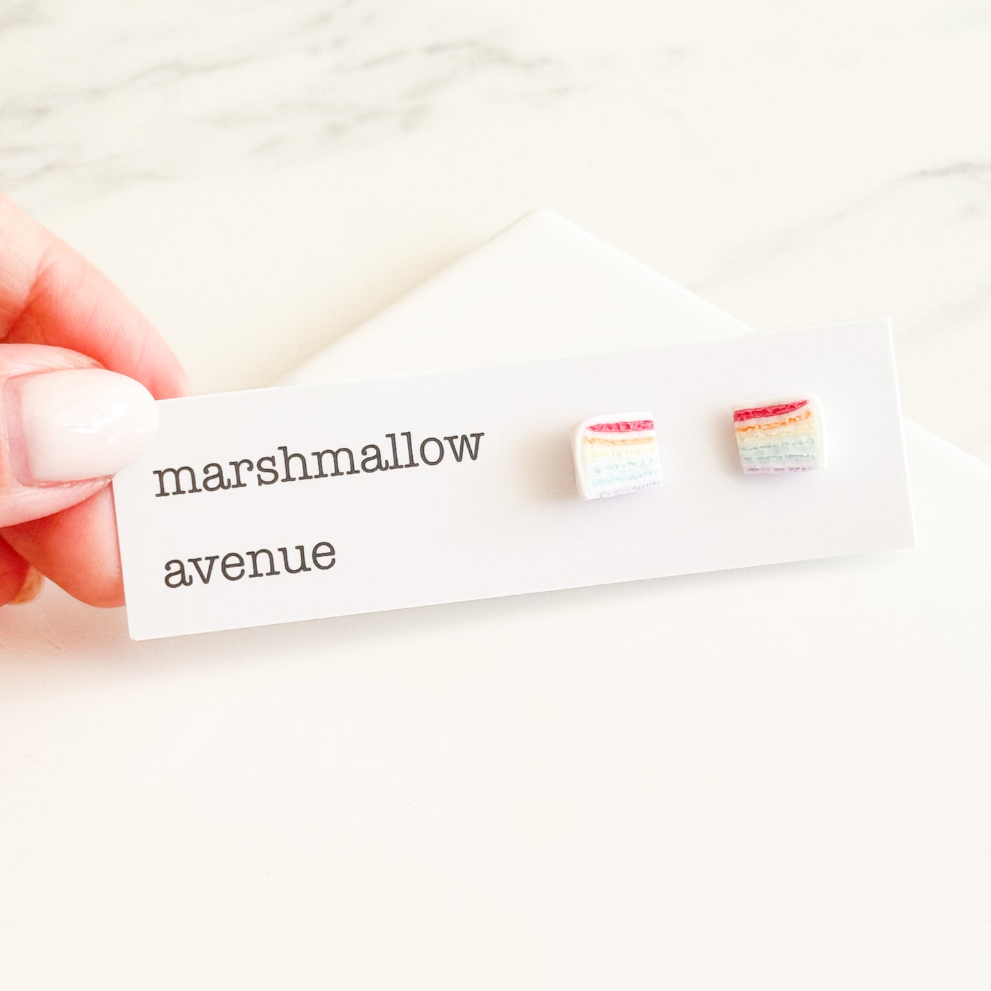 Rainbow Cake Studs