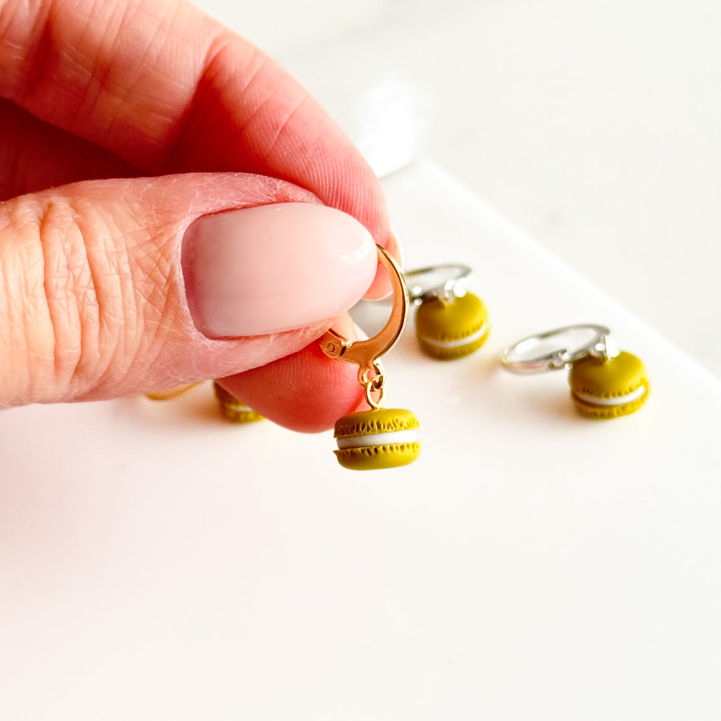 Pistachio Macaron Huggies