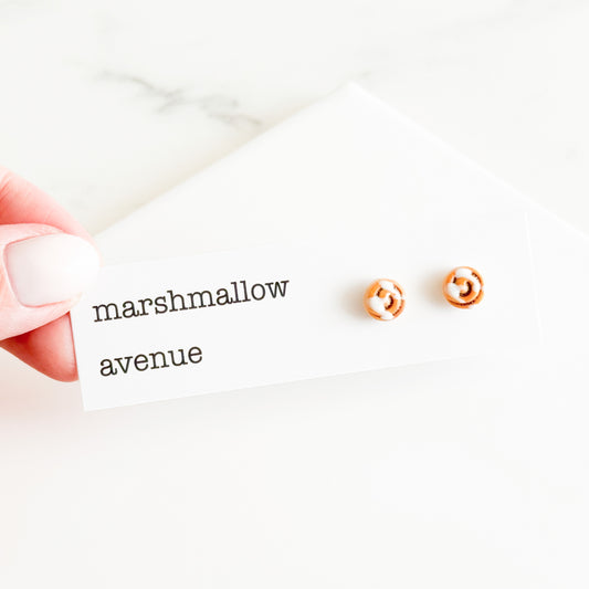 Cinnamon Roll Studs