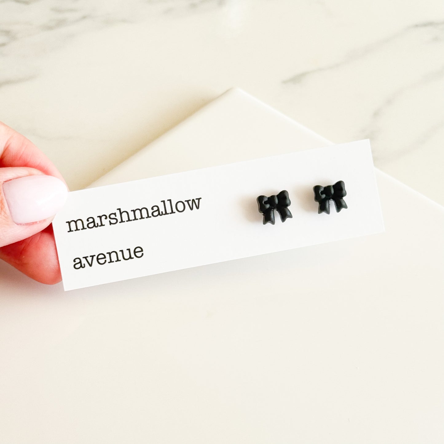 Black Bow Studs