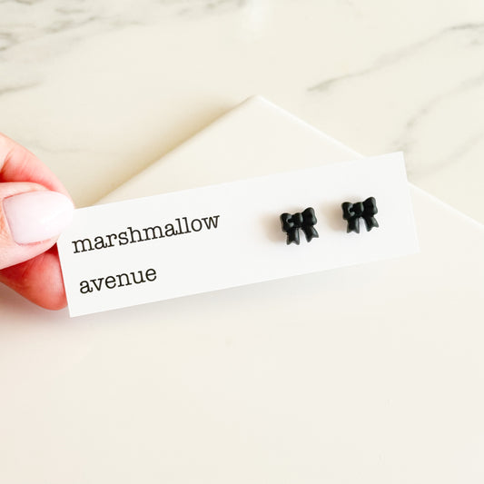 Black Bow Studs