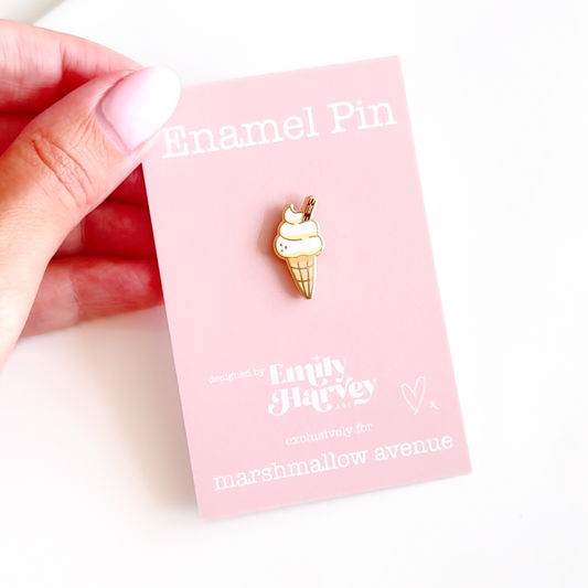 Ice Cream Enamel Pin