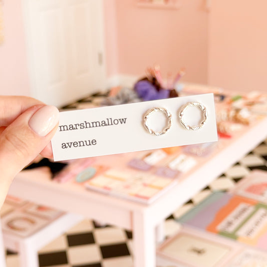 Silver Plated Circle Studs