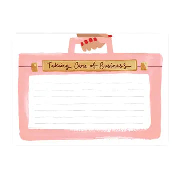PINK BRIEFCASE NOTEPAD