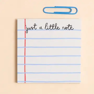 JUST A LITTLE NOTE