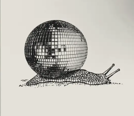 DISCO BALL SNAIL CARD