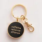 CAFFEINE RELIANCE ALLIANCE KEYRING