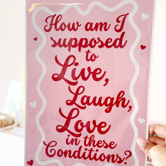 Live, Laugh, Love A4 Print